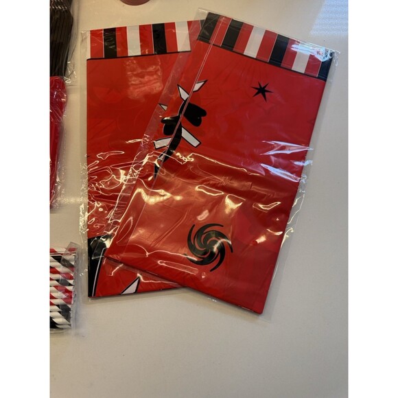 Ninja Birthday Party Supplies serves 24 Dinner Plates Dessert Plates Cups Napkin - Picture 7 of 12